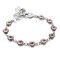 Minimalist October Birthstone Bracelet, Birthday Gift, Peace Charm, Austrian Crystals, Adjustable Non Tarnish Stainless product 1